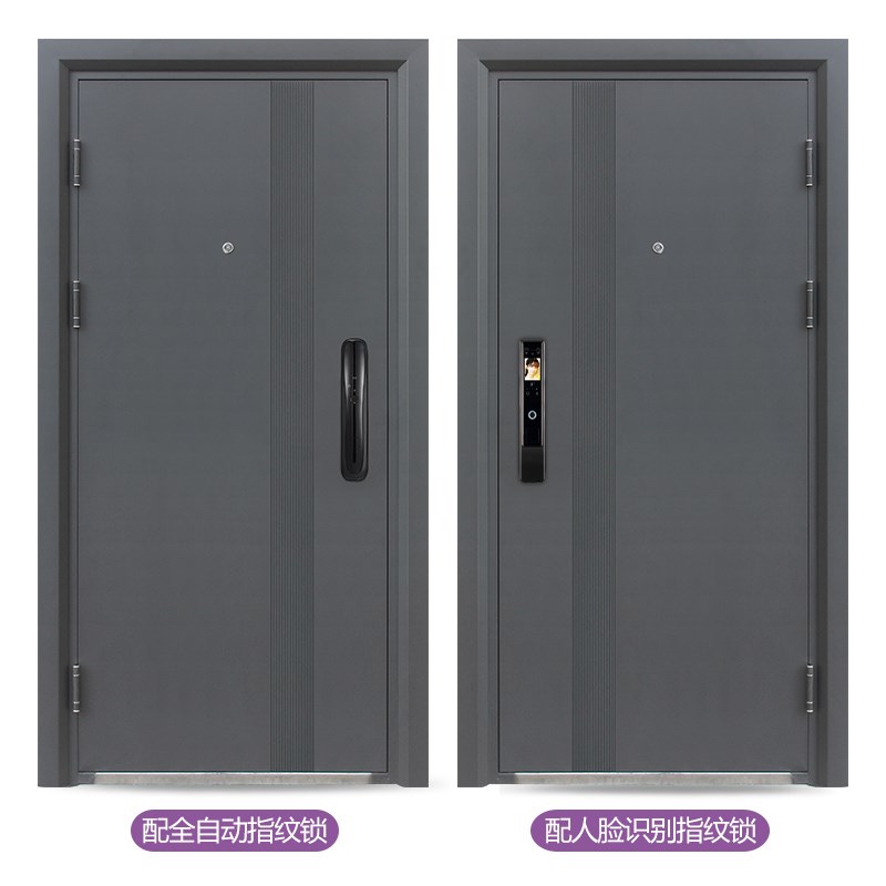 防盗门家用入户门子母门安全门室内门氟碳漆出租房门进户门指纹锁