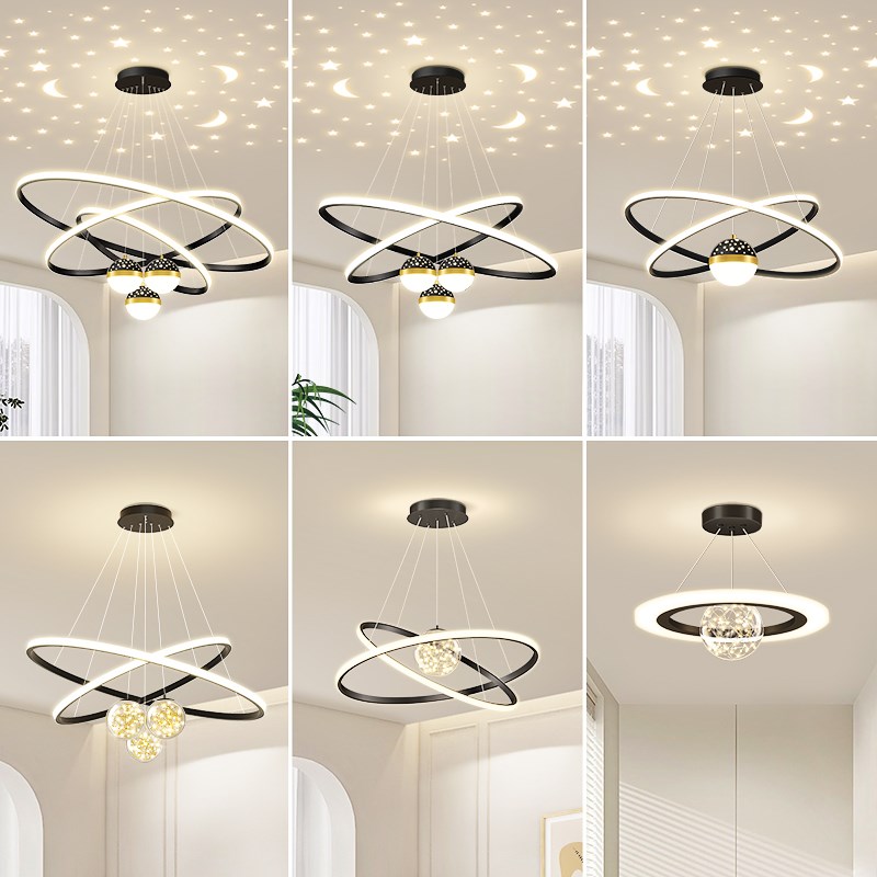 满天星led客厅大吊灯复式楼餐厅主卧室吸顶灯具现代简约2025新款