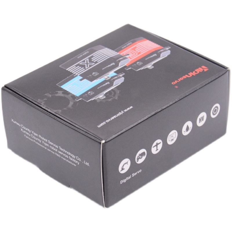 GX功勋130KG磁感高压无刷大扭力舵机 1/5大脚车 工业机器人用舵机