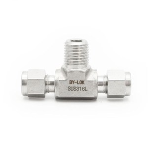 L外丝螺纹卡三通气源钢瓶排空气管压力表高压转换接头