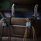 搞怪兔卡通爱汽车座椅车载挂钩车内椅背车用后座后排车上