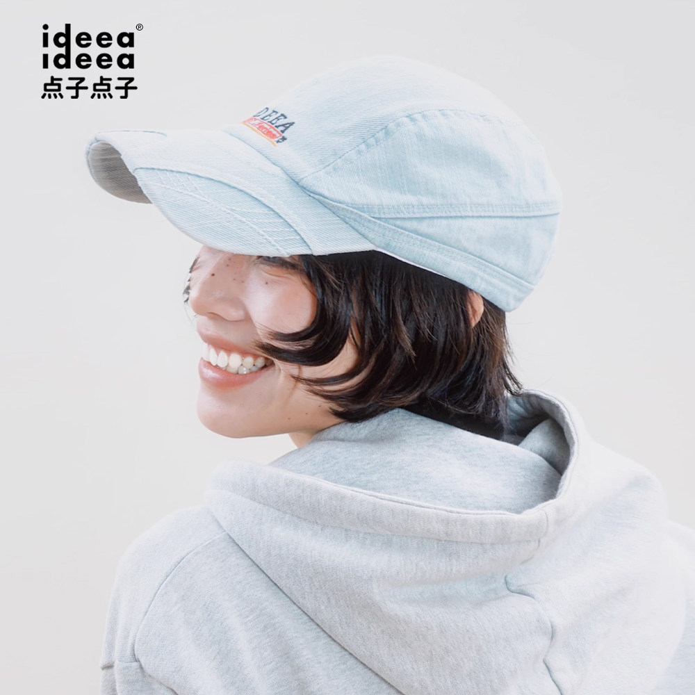 点子点子解构洗水做旧牛仔帽