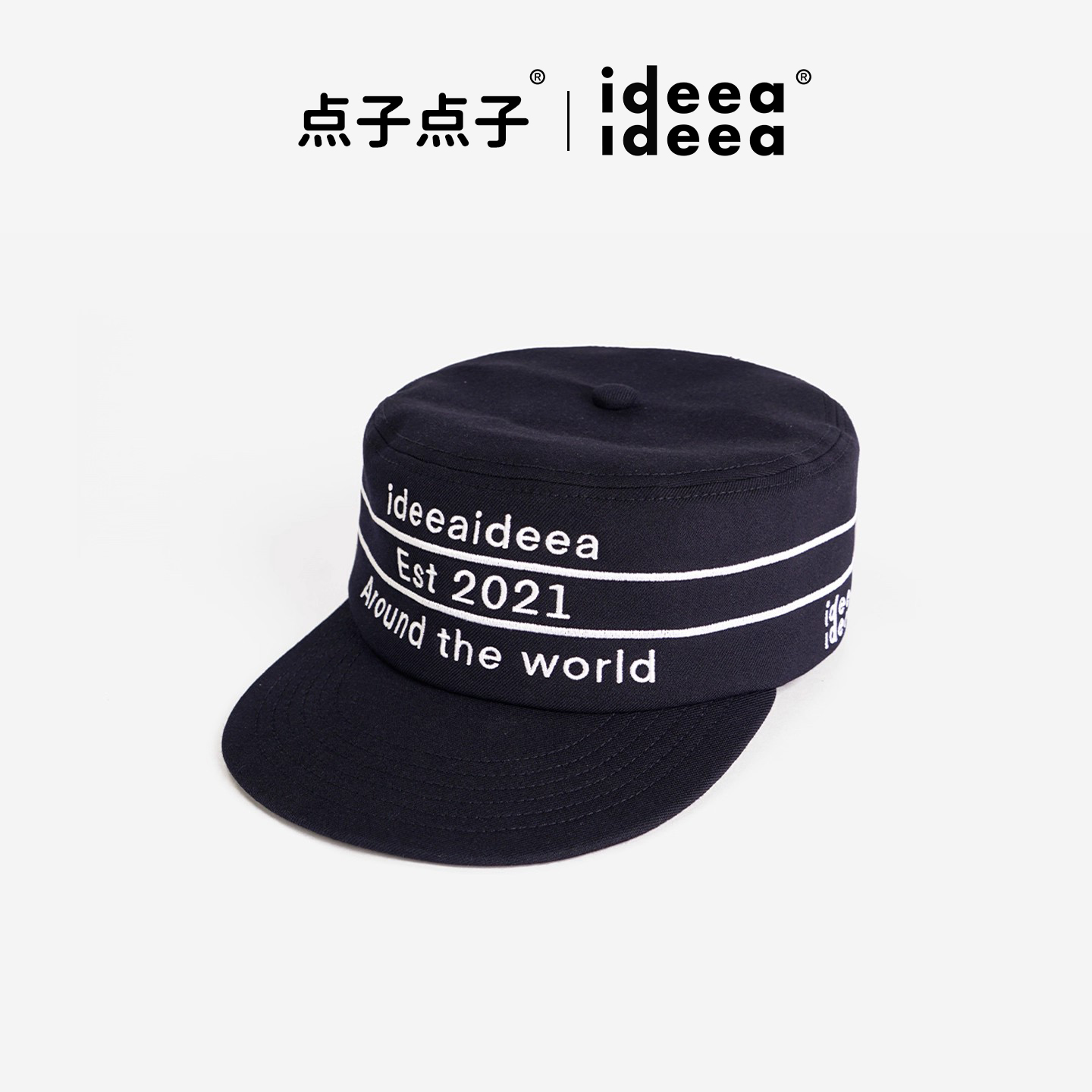 ideea点子点子复古平檐药盒帽