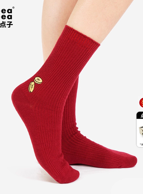 ideea点子点子「金币&发财」本命年仪式感中筒刺绣袜 团