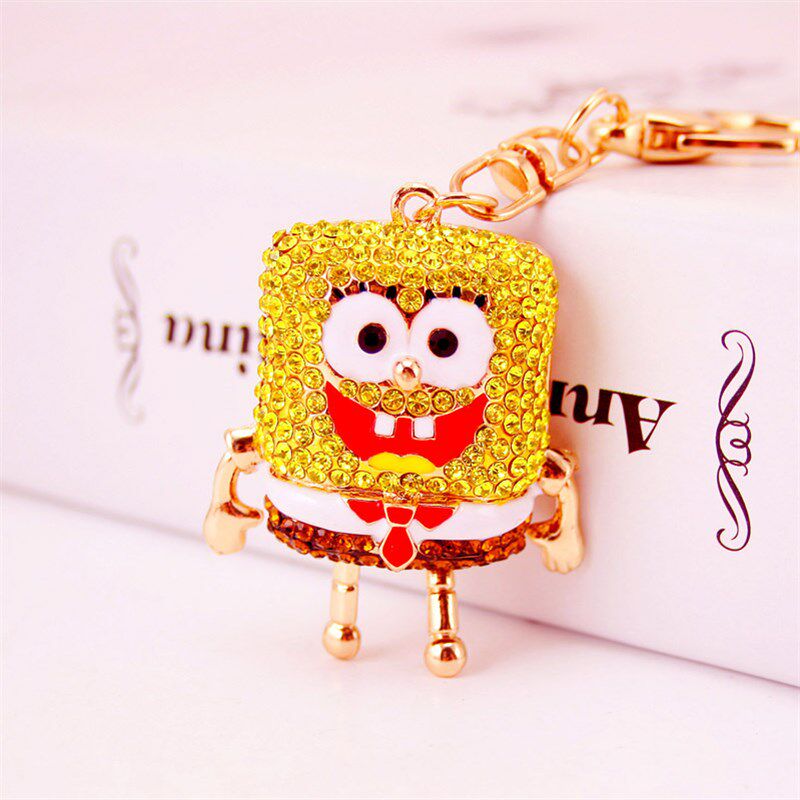 镶钻合金水钻汽车挂饰钥匙扣满钻可爱卡通宝宝钥匙链包包挂件324