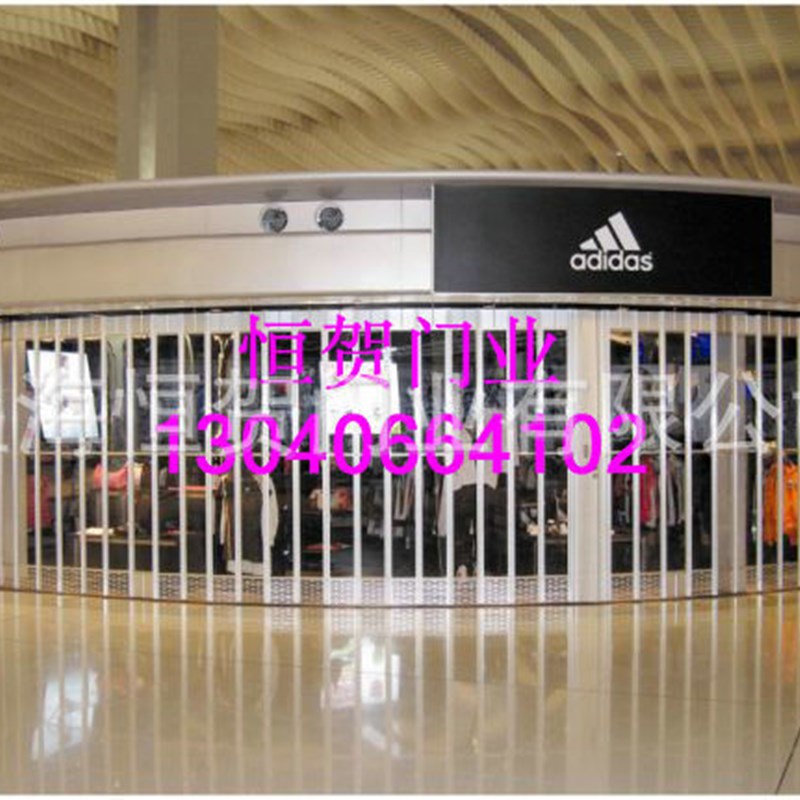 水晶卷帘门真正工厂直供铝合金水晶折叠门