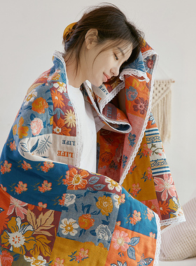 90x180cm纯棉n纱布大浴巾女吸水速干高级家用大人男全棉可穿裹巾