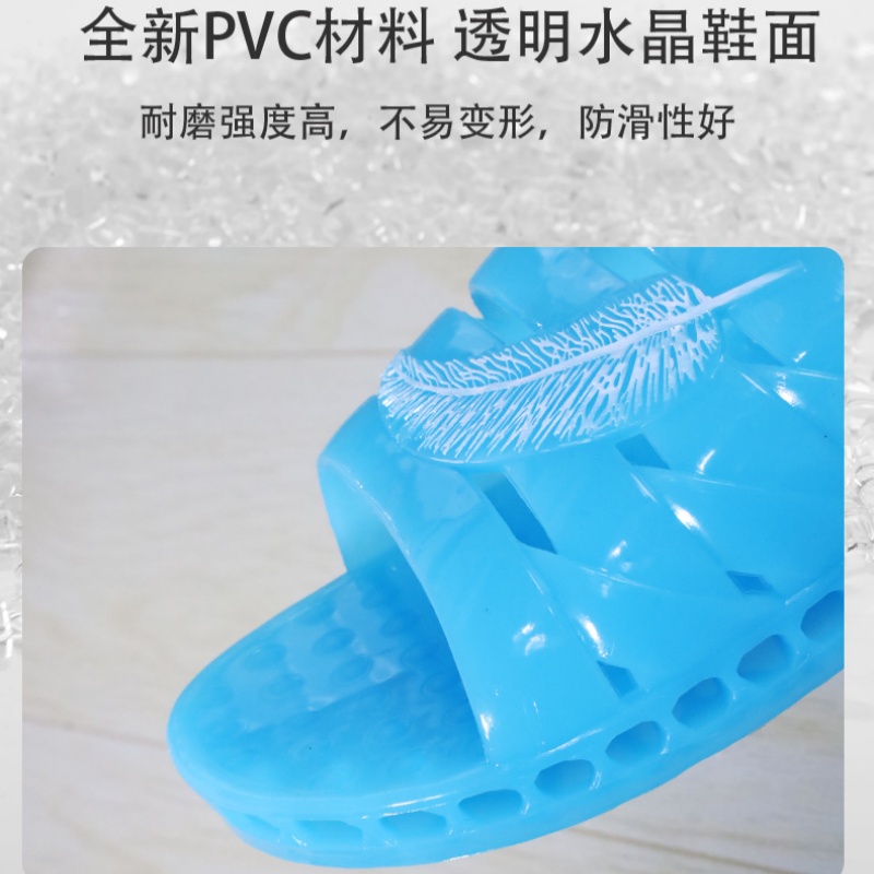 老式硬底拖鞋fpvc材质家居防滑防臭2024新款实心夏季外穿女士厚底