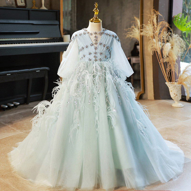 儿童礼服2023新款夏女童走秀主持钢琴演出服轻奢小众高端生日拖尾,童装/婴儿装/亲子装,儿童礼服,淘宝优惠券,粉丝福利购,淘宝优惠卷