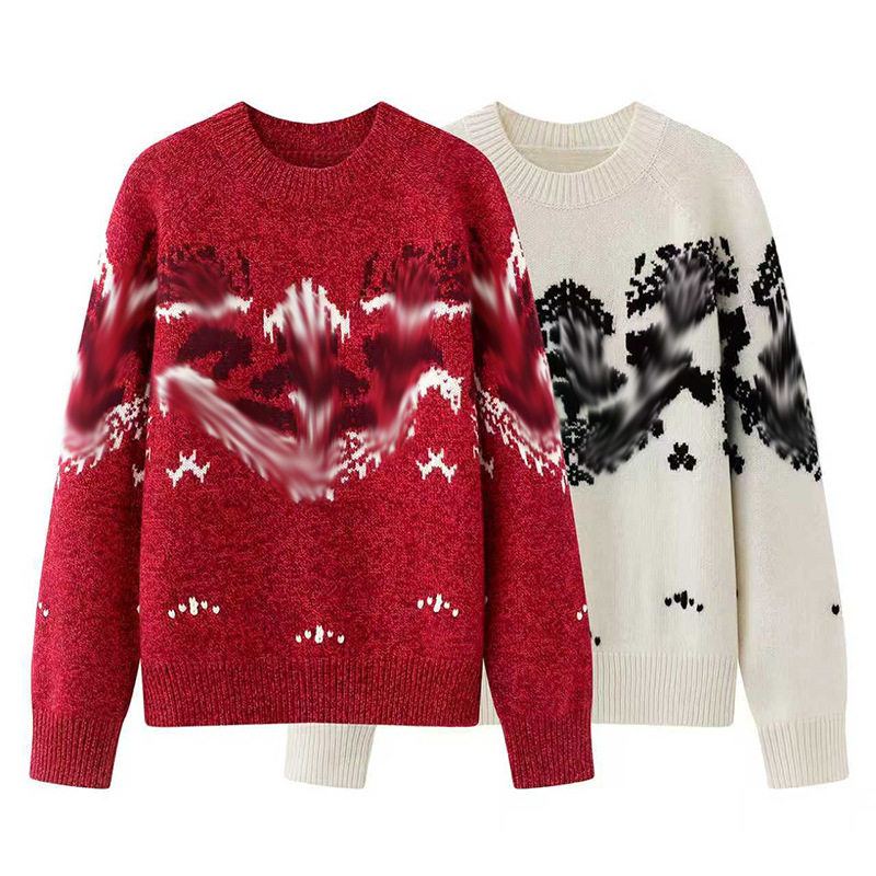 秦Lan同款！柜2800+！春新款百搭费尔岛毛衫红色套头针织衫毛衣女,孕妇装/孕产妇用品/营养,针织衫,淘宝优惠券,粉丝福利购,淘宝优惠卷