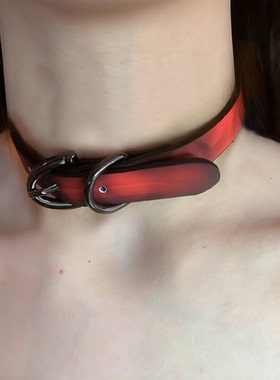 新款choker温感项圈感温变色项链千禧辣妹甜酷风个性脖圈小狗颈圈