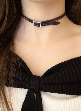 反派角色 温感变色choker细款甜酷项圈小众设计高级感短款颈链女~