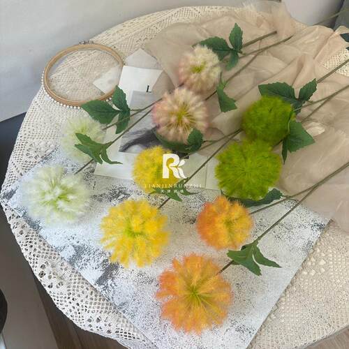 婚庆花材2头式蒲公花艺仿真花韩婚婚庆迎英宾AL-1458礼路引插花假