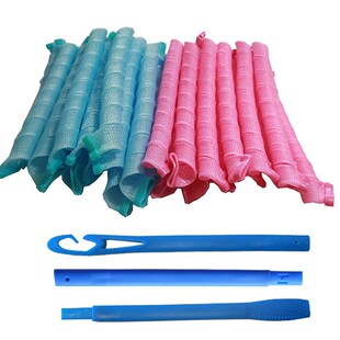 55cm30根中卷不伤发卷t发器螺旋波浪卷发筒手动卷发棒卷发神器蓬