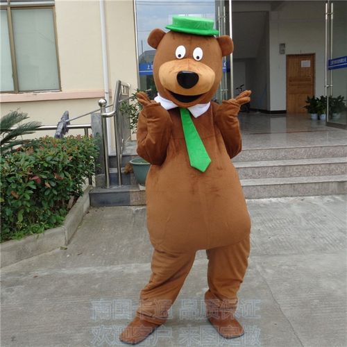 动漫毛绒棕熊表演舞台行走道具瑜伽熊公仔巡演出卡通人偶服装定制