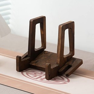 实木相框支架画框架托钟表托架盘子平板支撑架瓷盘托架菜谱支架托