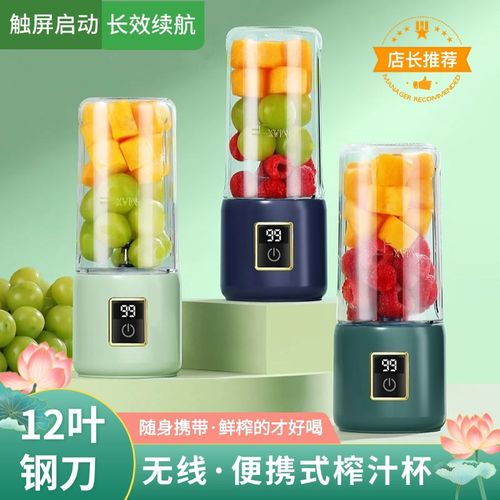 榨汁机家用小型无线充电豆浆果汁机水果蔬菜料理机便携电动榨汁杯