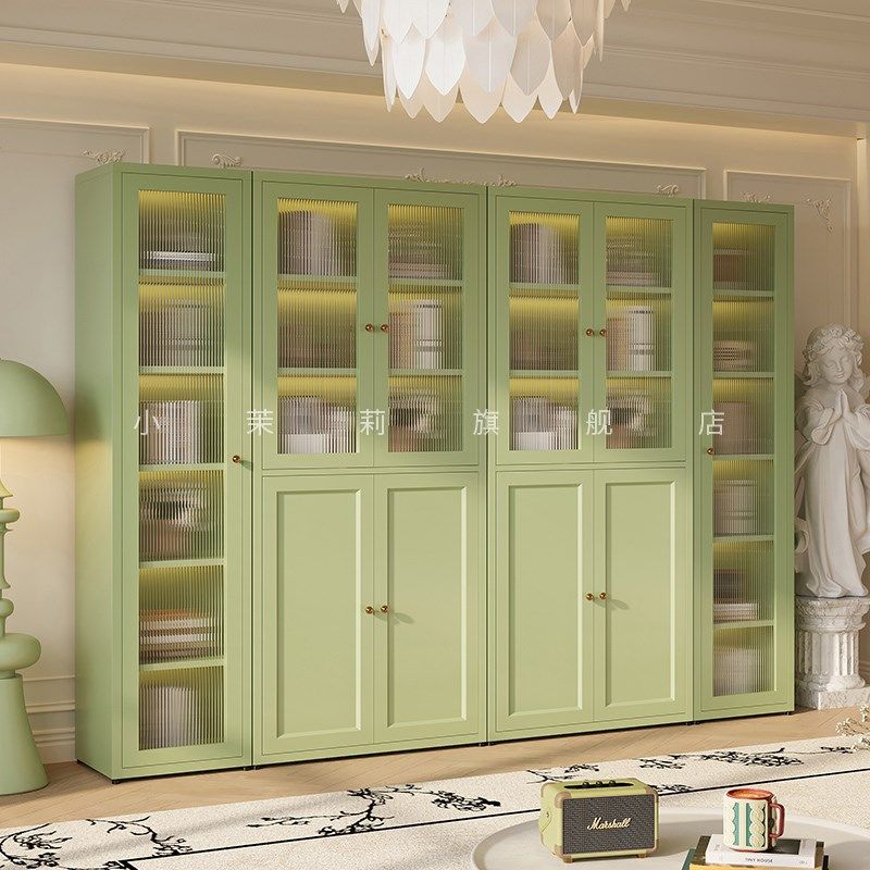 儿童书柜书架铁艺法式落地展示柜卧室玩具带门组合收纳柜置物柜子,住宅家具,单个书柜,淘宝优惠券,粉丝福利购,淘宝优惠卷