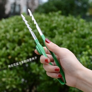 花盆拔草夹子除草镊子神器工具连根不锈钢家用养护种X菜用园艺工
