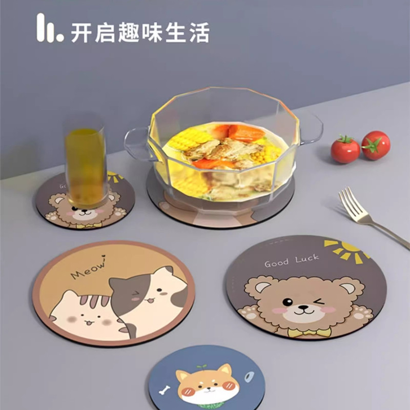 隔热垫杯垫防烫餐桌垫耐高温盘子垫卡通简约摆拍道具防滑垫鼠标垫,餐饮具,餐垫,淘宝优惠券,粉丝福利购,淘宝优惠卷