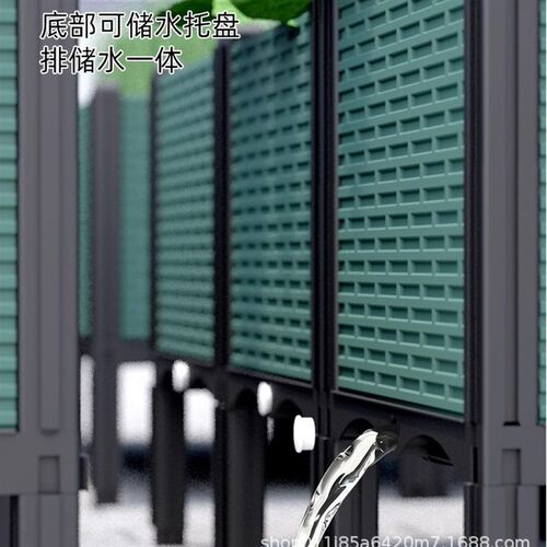 军绿架高加深种植箱阳台种菜盆户外花箱组合铝合金楼顶种菜专用箱