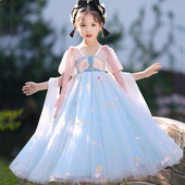 长版 4岁儿童汉服洋装 裙6 裙5女孩新款 中国风唐装 夏装 3岁女童古装