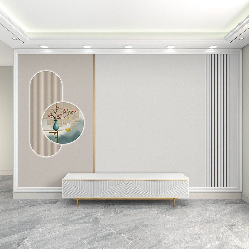 2023新款电视背景墙壁纸简约现代客厅沙发影视墙布定制房间墙壁画,家装主材,定制壁画,淘宝优惠券,粉丝福利购,淘宝优惠卷