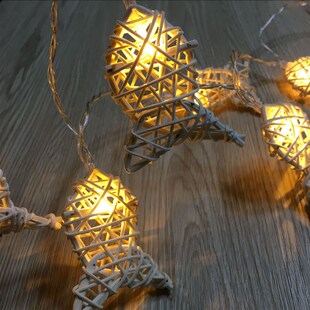 20灯 小鱼灯串 电池款 10灯 饰灯 LED圣诞灯节日灯圣诞装