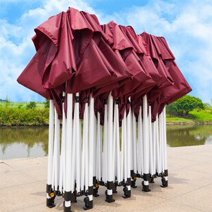 四脚帐篷伞遮阳棚户外出摊专用3x3米雨K棚四角防大雨伸缩式太阳篷