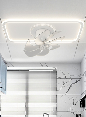 集成吊顶led灯平板灯铝扣板面板厨房卫生间吊顶风扇灯2024年新款