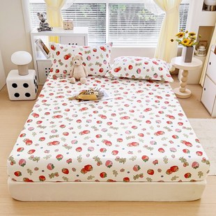 侧加高床笠40松紧床单四季纯棉床套35cm侧高充气床垫床罩1米定做