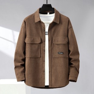 厚款 休闲外套春秋季 潮胖子夹克男加肥加大 男装 170胸围400斤特大码