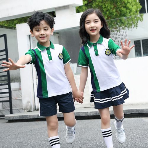 小学生校服夏装2021新款幼儿园服班服男女童短袖裙子休闲运动套装