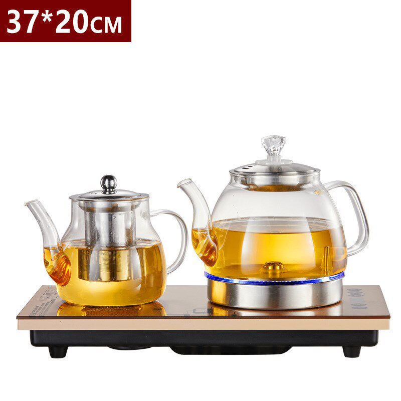 全自动底部上水电热烧水壶玻璃抽水式泡茶保温茶台煮茶器礼品代发