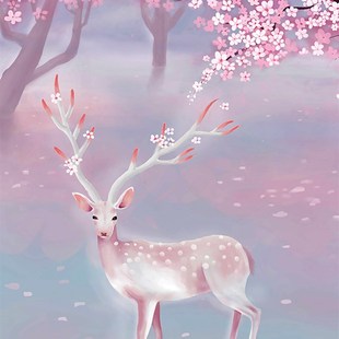 木质拼图300/500/1000片大型成年人减压男孩女生儿童益智桃花麋鹿