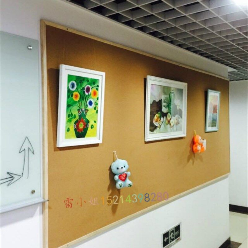 木框大软木板留言板120*240cm背景墙照片墙 水松板 公告栏 宣传栏