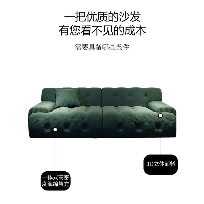 罗奇堡布艺沙发Compression sofa现代客厅小户型外贸直排压缩沙发