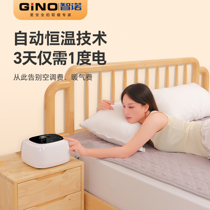 智诺水暖电热毯人切调温水循环炕家用22新款电热毯加热水凉垫