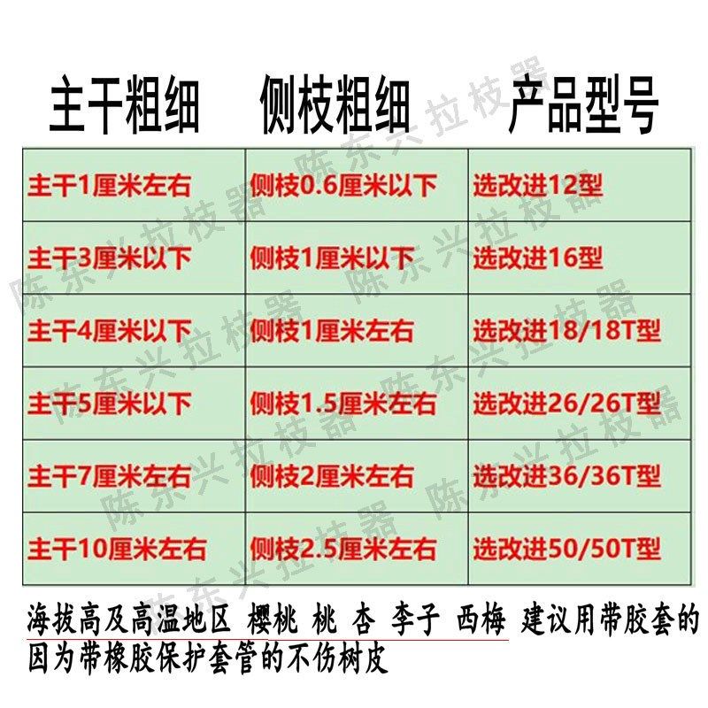 果树拉枝器改进型角器果园压枝干定型别樱桃扭拨弯农具