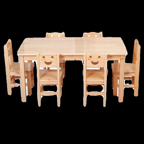 儿童桌椅桌子学习书桌幼儿园专用实木早教手工阅读橡木写字桌