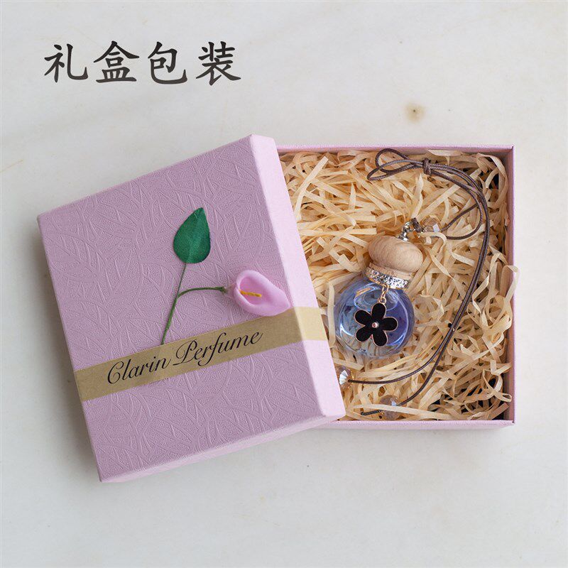 车载香水挂件悬挂式栀子女士车用香薰吊坠海洋男士汽车百合桂