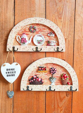 欧式经典挂衣架木质入户玄关装饰挂钩壁挂时尚创意卧室衣帽钩