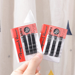 隐形盘发bb夹韩版黑色一字夹古装造型发卡带 成年人儿童刘海边夹