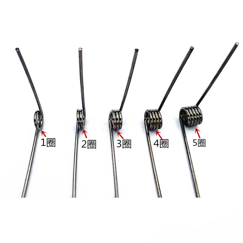 不锈钢304V型扭力簧弹簧左右旋1.2*外径10毫米0面45 60 120 270度