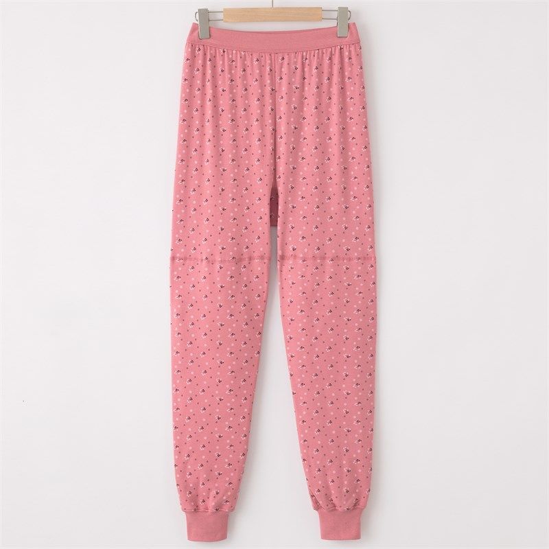 针棒女士纯棉秋裤高腰护膝护腰宽松加肥加大中老年保暖单件衬裤冬