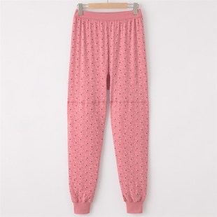 针棒女士纯棉秋裤 冬 高腰护膝护腰宽松加肥加大中老年保暖单件衬裤