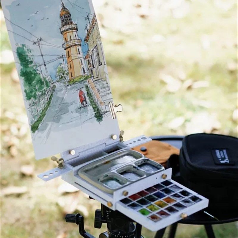 梦中情盒户外写生画架便携式全能型水彩写生颜料盒plus版,文具电教/文化用品/商务用品,调色盒,淘宝优惠券,粉丝福利购,淘宝优惠卷