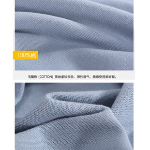 纯棉卫衣女圆领2024新款下摆开叉无帽藕粉色宽松休闲春季薄款白色