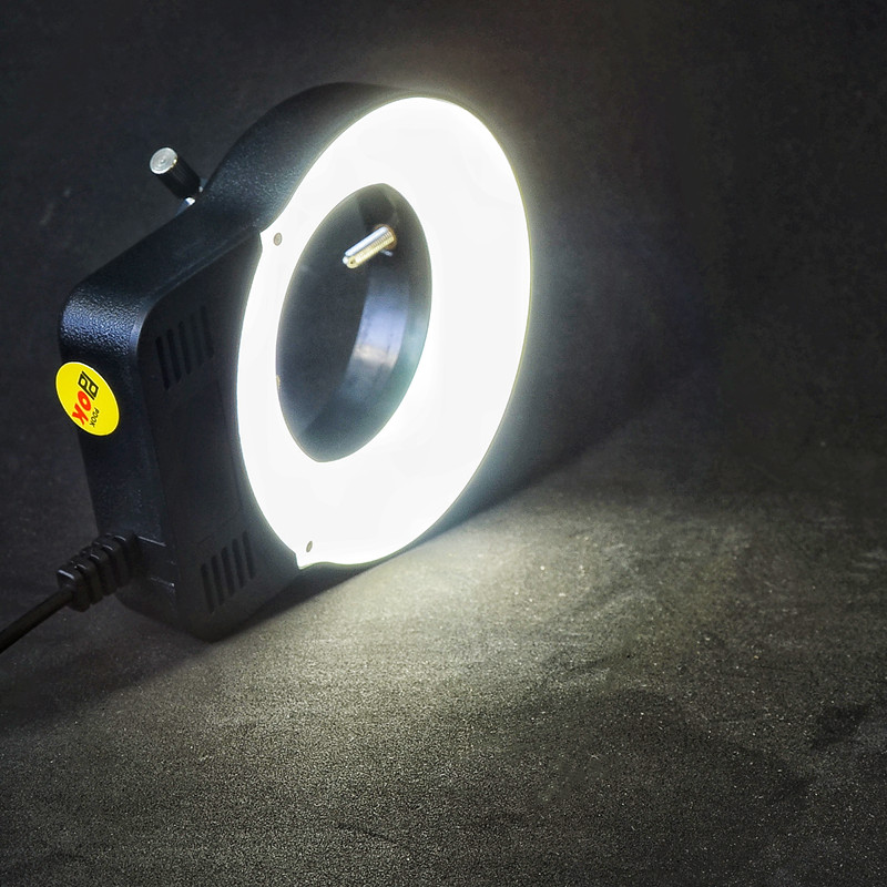 PDOK工业显微镜光源补光灯环形LED直播OK65磨砂罩亮度可调不反光