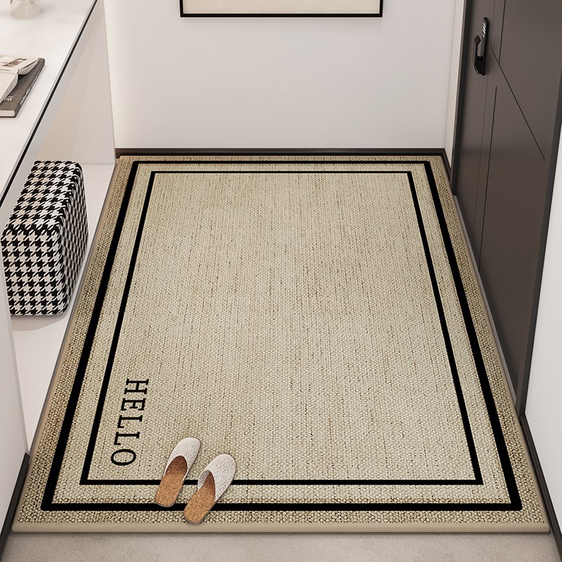 轻奢高级入户门地垫新款防滑进门玄关脚垫家用耐脏防滑可定制地垫